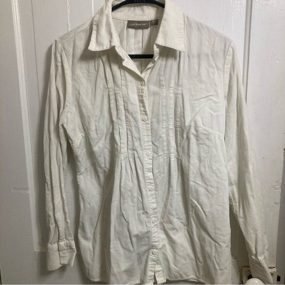 Womens Croft and Barrow long sleeve button up top size S - Picture 1 of 6